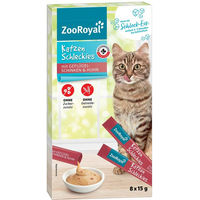 Produktbild von ZooRoyal Katzenschleckies Huhn und Schinken Leckerli Paste 8x15g