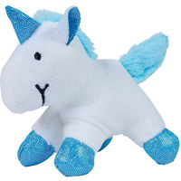 Produktbild von ZooRoyal Katzenspielzeug Einhorn aus Plüsch mit Katzenminze in Weiß