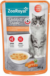 ZooRoyal Katzensuppe Huhn und Karotte 16x50 g – Bild 1 von 4