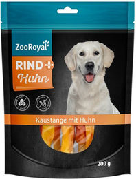 Produktbild von ZooRoyal Kausnack Kaustange Rind und Huhn getreidefrei und ohne Zucker 200g