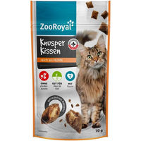 Produktbild von ZooRoyal Knusperkissen Huhn Hundeleckerli für Haut und Fell 18x70 g
