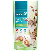 Produktbild von ZooRoyal Knusperkissen Huhn und Katzenminze Leckerli 15x100 g