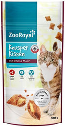 ZooRoyal Knusperkissen mit Rind und Malz 15x100 g Hundeleckerli – Bild 1 von 2