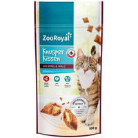 Produktbild von ZooRoyal Knusperkissen mit Rind und Malz 15x100 g Hundeleckerli