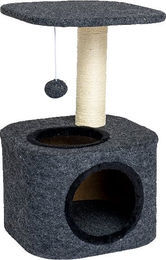 Produktbild von ZooRoyal Kratzbaum Lisa für Katzen aus Filz in Anthrazit 58cm