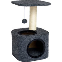 Produktbild von ZooRoyal Kratzbaum Lisa für Katzen aus Filz in Anthrazit 58cm