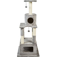 Produktbild von ZooRoyal Kratzbaum Mia für Katzen in Grau mit Sisal 146cm