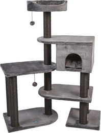 Produktbild von ZooRoyal Kratzbaum Mila für Katzen 128 cm anthrazit mit Sisal