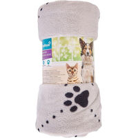 Produktbild von ZooRoyal Kuscheldecke für Hunde und Katzen aus Fleece in Grau