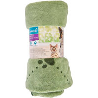 Produktbild von ZooRoyal Kuscheldecke für Katzen und Hunde aus Polyester grün