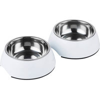 Produktbild von ZooRoyal Melamin Futternapf Weiß 2er Set 350ml - 2 x 350 ml