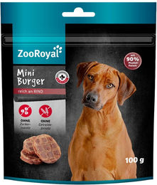 Produktbild von ZooRoyal Mini Burger Belohnungssnack mit Rind getreidefrei und ohne Zucker 100g