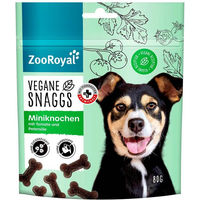 Produktbild von ZooRoyal Miniknochen vegan Belohnungssnack ohne tierisches Protein 3x80g