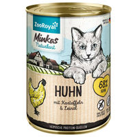Produktbild von ZooRoyal Minkas Hundefutter Huhn mit Kartoffeln getreidefrei und ohne Zucker Adult 6x400g