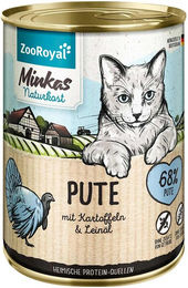 Produktbild von ZooRoyal Minkas Hundefutter Pute mit Kartoffeln getreidefrei und ohne Zucker Adult 12x400g