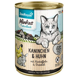 Produktbild von ZooRoyal Minkas Kaninchen und Huhn mit Kartoffeln Getreidefrei und Ohne Zucker für erwachsene Kaninchen 400g - 12 x 400 g