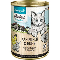 Produktbild von ZooRoyal Minkas Kaninchen und Huhn mit Kartoffeln getreidefrei und ohne Zucker für erwachsene Kleintiere 12x400g