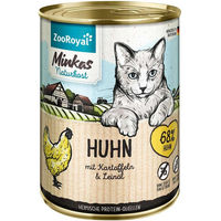 Produktbild von ZooRoyal Minkas Katzenfutter Huhn Getreidefrei und Ohne Zucker Adult 400g