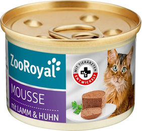 Produktbild von ZooRoyal Mousse Lamm & Huhn für Hunde 12x85g