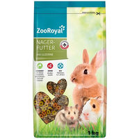 Produktbild von ZooRoyal Nagerfutter mit Luzerne für Kaninchen Meerschweinchen und Hamster ohne tierisches Protein 1 kg