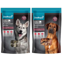 Produktbild von ZooRoyal Naturkauartikel Mixpaket Rinderpansen Sticks und Rinderschlund Chips für Hunde getreidefrei und ohne Zucker 8x100g