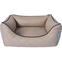 Produktbild von ZooRoyal orthopädisches Hundebett Madson aus Kunstleder Beige 60x44x23 cm