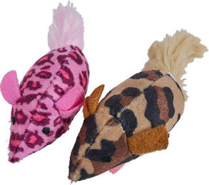 Produktbild von ZooRoyal Plüsch Mäuse mit Katzenminze bunt für Katzen