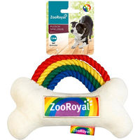 Produktbild von ZooRoyal Pride Regenbogen Hundeknochen Plüschspielzeug aus Polyester bunt