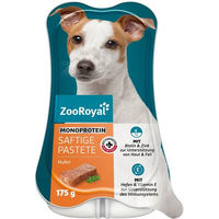 Produktbild von ZooRoyal Saftige Pastete Huhn Monoprotein Getreidefrei Adult 15x175g