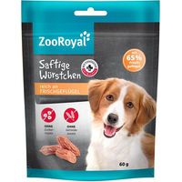 Produktbild von ZooRoyal Saftige Würstchen Geflügel Junior ohne Zucker 6x60g - 6 x 60 g