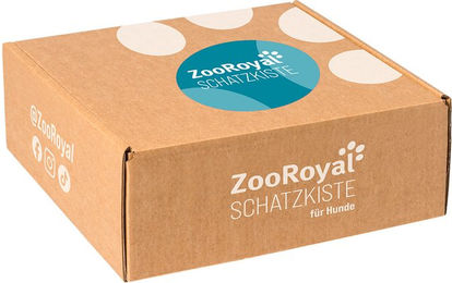 Produktbild von ZooRoyal Schatzkiste Hund Xmas-Edition aus Pappe in Braun