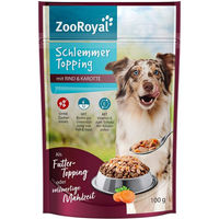 Produktbild von ZooRoyal Schlemmer Topping Rind & Karotte für Hunde Adult ohne Zucker 4x100g - 4 x 100 g