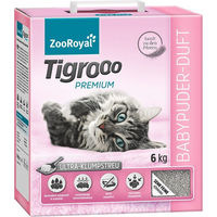 Produktbild von ZooRoyal Tigrooo Klumpstreu mit Babypuderduft 6kg