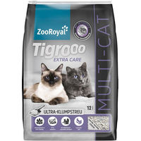 Produktbild von ZooRoyal Tigrooo Multi-Cat Klumpstreu mit Aktivkohle 12l
