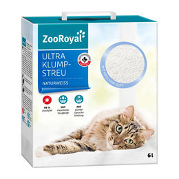 Produktbild von ZooRoyal Ultra Klumpstreu mit frischem Duft naturweiss 6L - 6 l