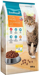 Produktbild von ZooRoyal Vital-Menü Adult Katze mit frischem Huhn 750g - 750 g