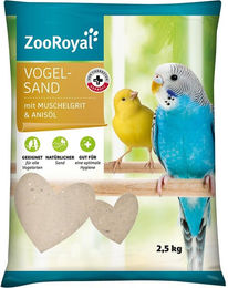 Produktbild von ZooRoyal Vogelsand mit Muschelgrit und Anisöl 2,5 kg