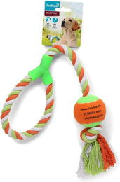 ZooRoyal Wurfspielzeug Tau mit Ball in Bunt und Orange – Bild 1 von 1