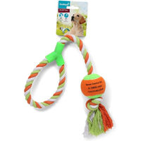 Produktbild von ZooRoyal Wurfspielzeug Tau mit Ball in Bunt und Orange