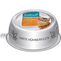 Produktbild von ZooRoyal Zarte Hühnerfilets mit Pute Monoprotein mit hohem Fleischanteil 12x85g