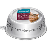 Produktbild von ZooRoyal Zarte Hühnerfilets mit Rind mit hohem Fleischanteil 12x85g