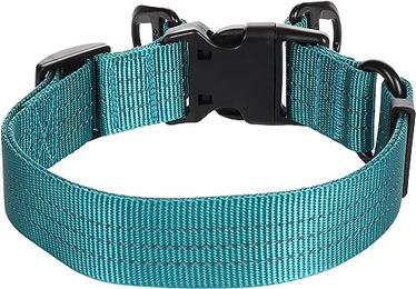 Zorba Hundehalsband Flamingo Türkis XL 38mm Gummi – Bild 1 von 3