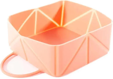 Produktbild von Zusammenklappbarer Reisenapf aus Silikon von Martin Sellier in Rosa oder Orange