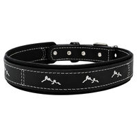 Produktbild von Zweiburgen Hundehalsband aus Leder in Schwarz 45 cm