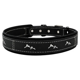 Zweiburgen Lederhalsband Schwarz 65 cm – Bild 1 von 1
