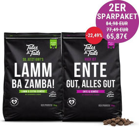 Zweier Paket Trockenfutter 4kg – Bild 1 von 1