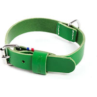 Produktbild von Zweifarbiger Hundehalsband aus Leder Martin Sellier Grün
