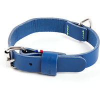 Produktbild von Zweifarbiger Hundehalsband aus Leder von Martin Sellier Blau