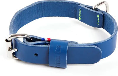 Produktbild von Zweifarbiger Hundehalsband aus Leder von Martin Sellier Blau