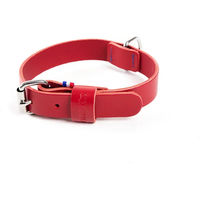 Produktbild von Zweifarbiger Hundehalsband aus Leder von Martin Sellier Rot